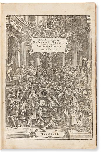 Vesalius, Andreas (1514-1564) Anatomische Erklaerung der Original-Figuere.